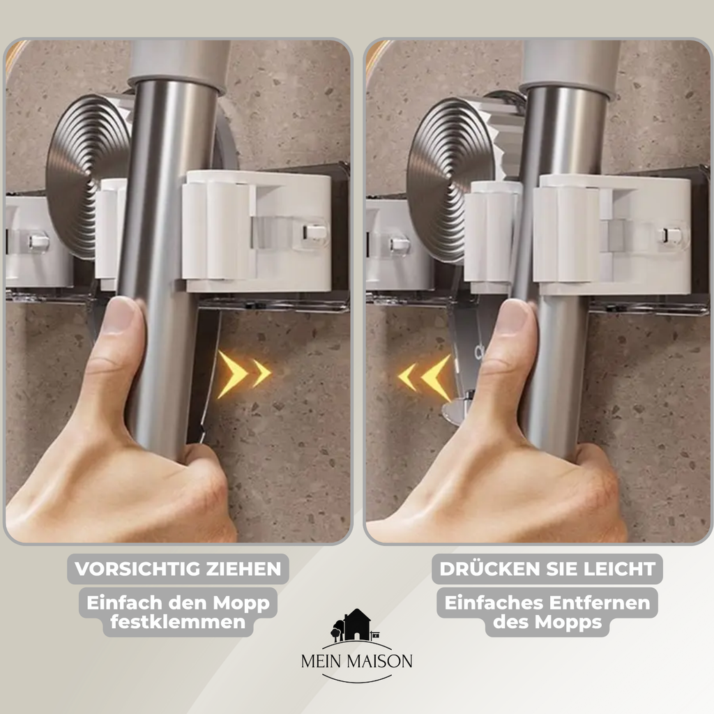 Halter für Besen und Wischer – klemmend, ohne Bohren – Bild 6