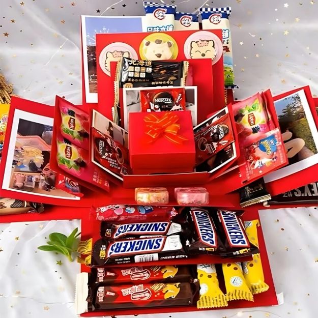 Geschenkbox mit aufklappenden Seiten – für eigene Fotos – Bild 9