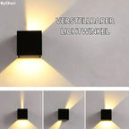 Kabellose Wandleuchte als Würfel – dimmbar, ohne Bohren – Bild 1