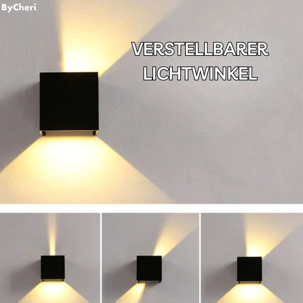 Kabellose Wandleuchte als Würfel – dimmbar, ohne Bohren – Bild 1