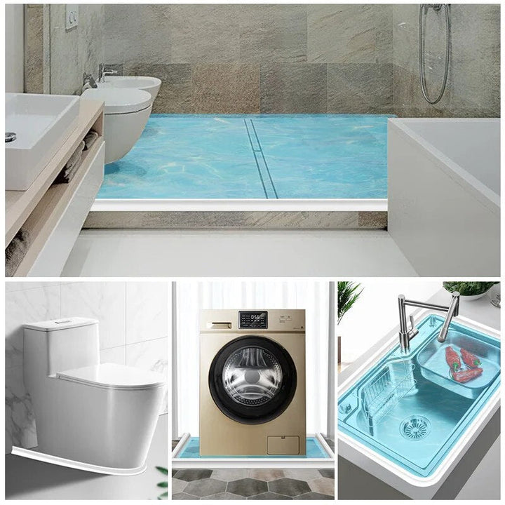 Silikon-Wasserbarriere für die Dusche – selbstklebend, in drei Farben – Bild 1