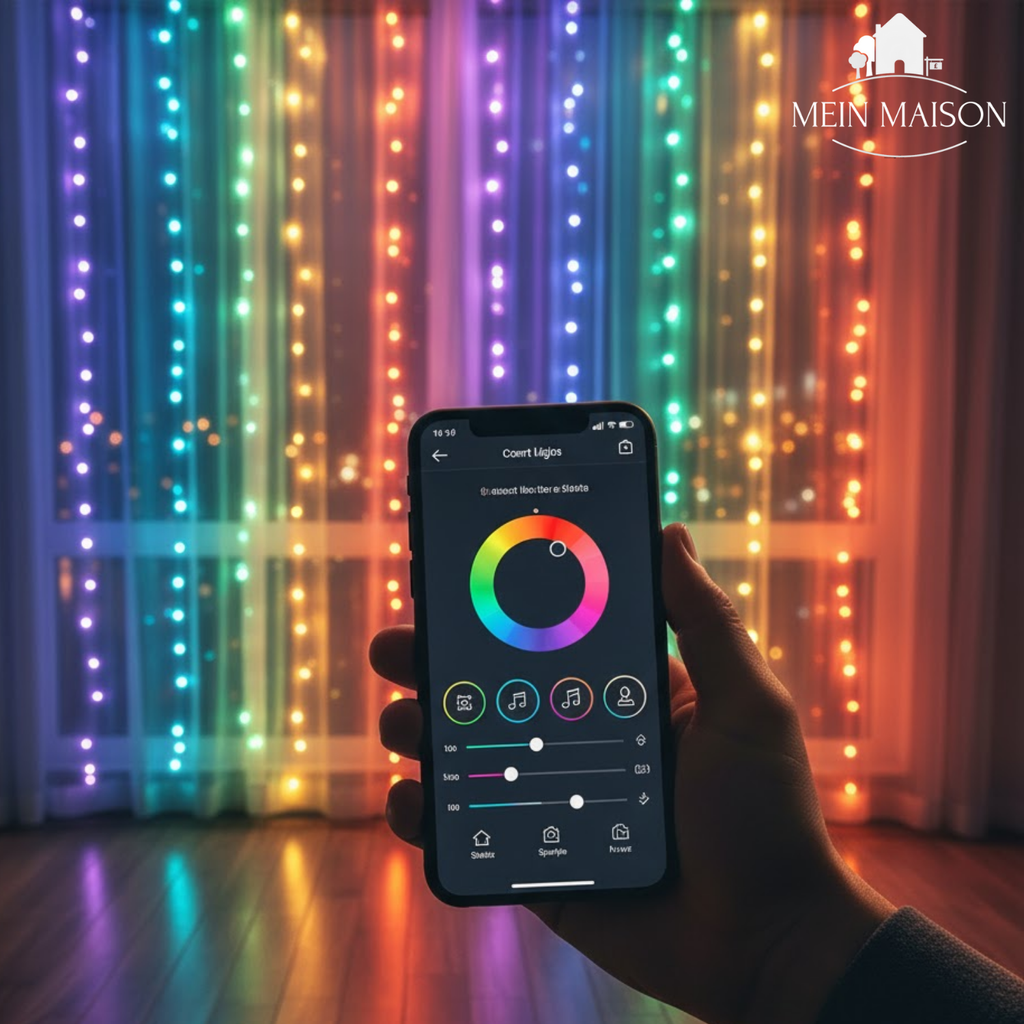 LED-Lichtervorhang – für Fenster und Wand – Bild 7