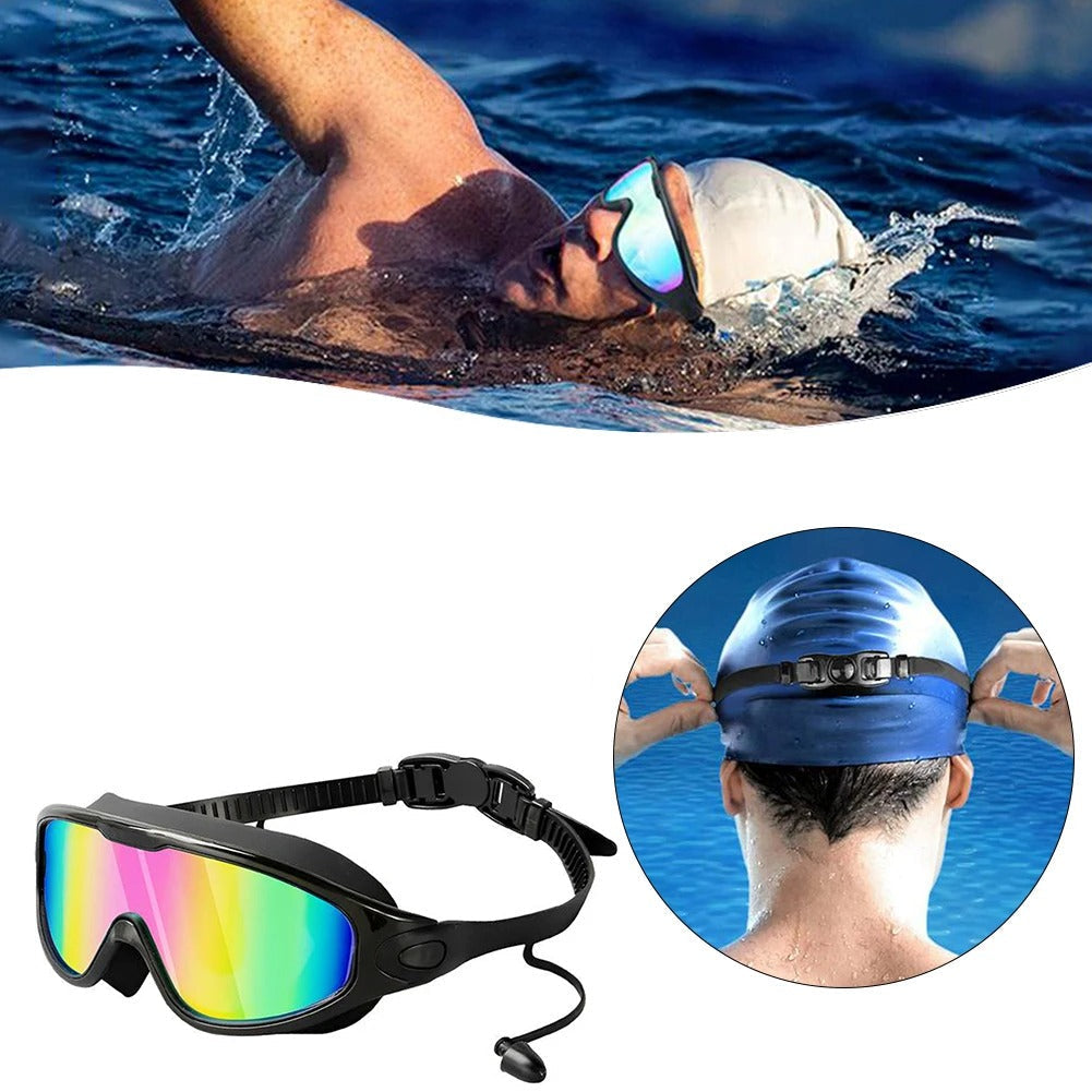 Schwimmbrille mit Weitsichtgläsern – beschlagfrei, mit UV-Schutz – Bild 1