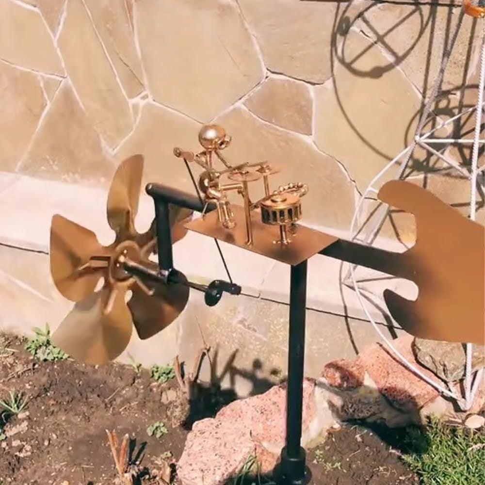 Windspiel mit Musikerfigur – für Garten und Balkon – Bild 6