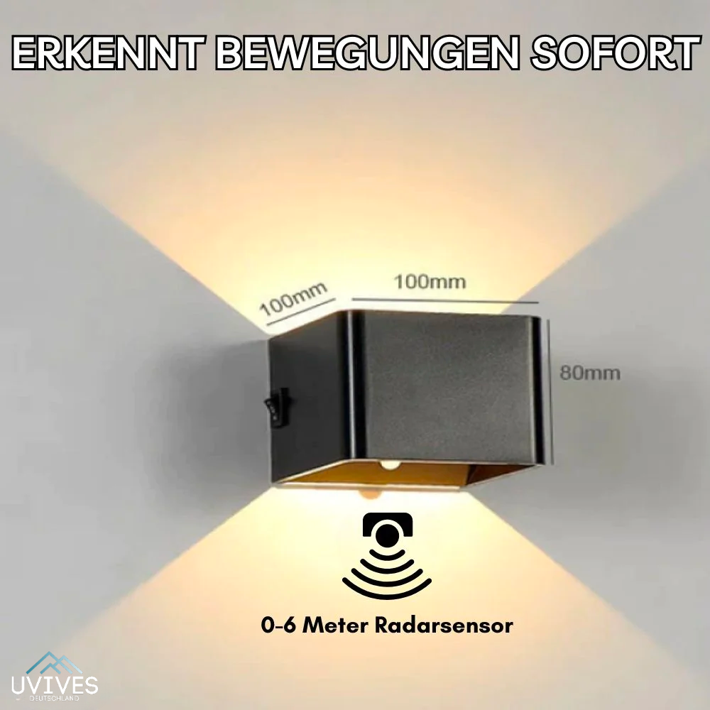 Kabellose Wandleuchte als Würfel – dimmbar, ohne Bohren – Bild 6