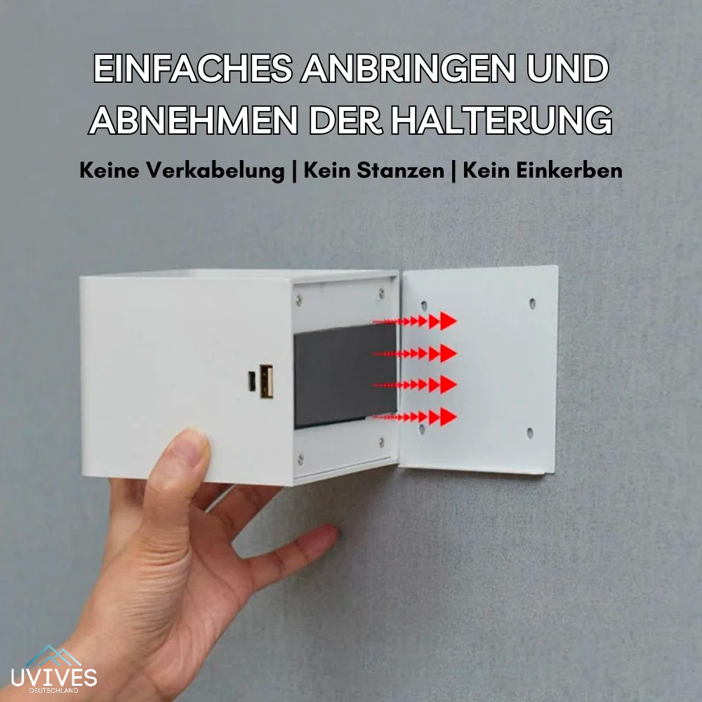 Kabellose Wandleuchte als Würfel – dimmbar, ohne Bohren – Bild 7