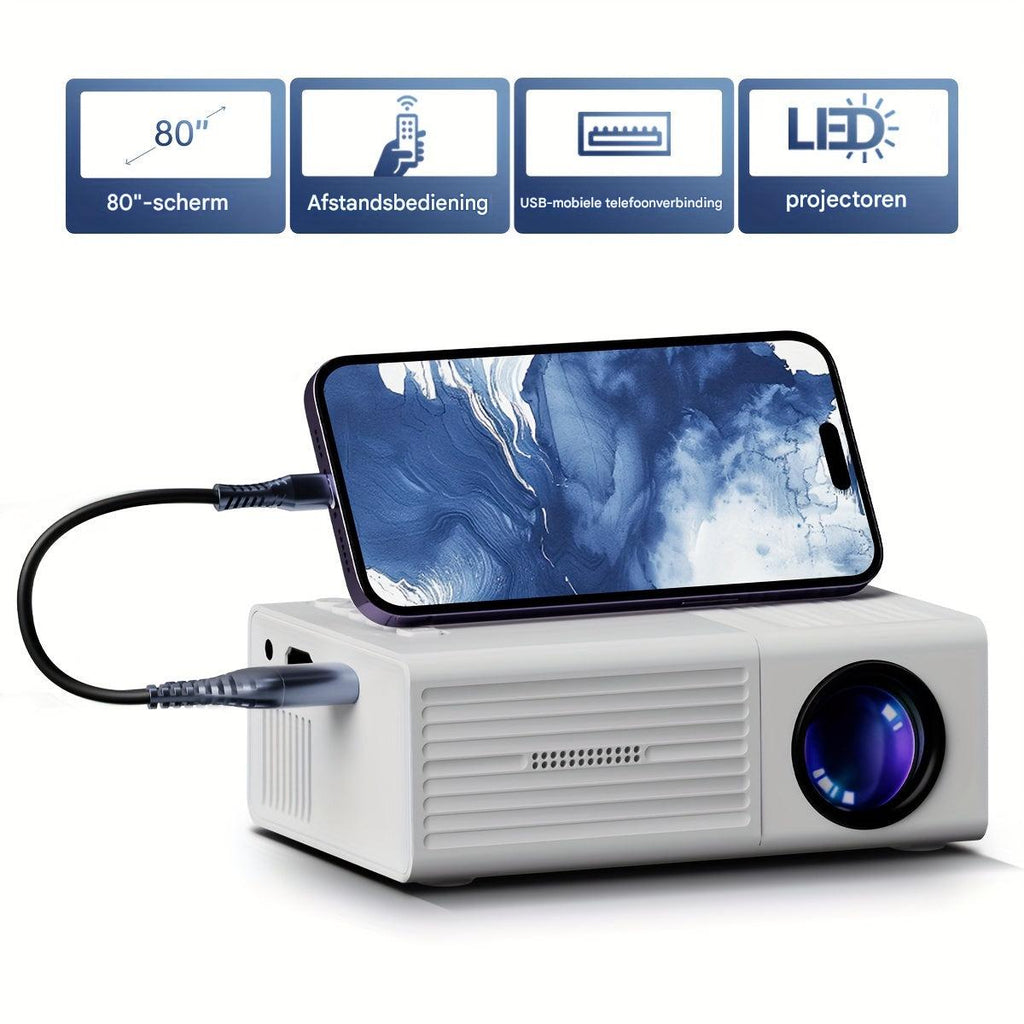 Mini-Beamer mit HDMI und USB – tragbar – Bild 4