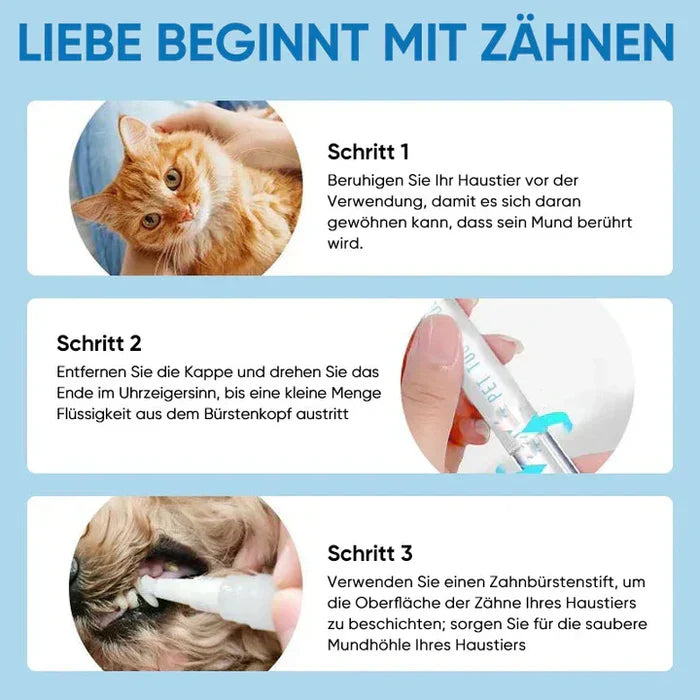 Zahnbürste für Hund und Katze – dreiseitiger Kopf – Bild 5