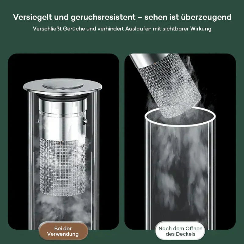 Bodenablauf aus Edelstahl – mit Geruchsverschluss und Haarsieb – Bild 10