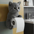 Toilettenpapierhalter als Katzenfigur – freistehend, für drei Rollen – Bild 1