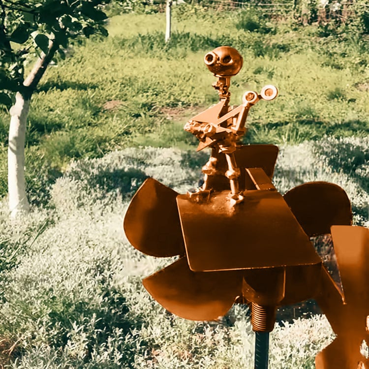 Windspiel mit Musikerfigur – für Garten und Balkon – Bild 9