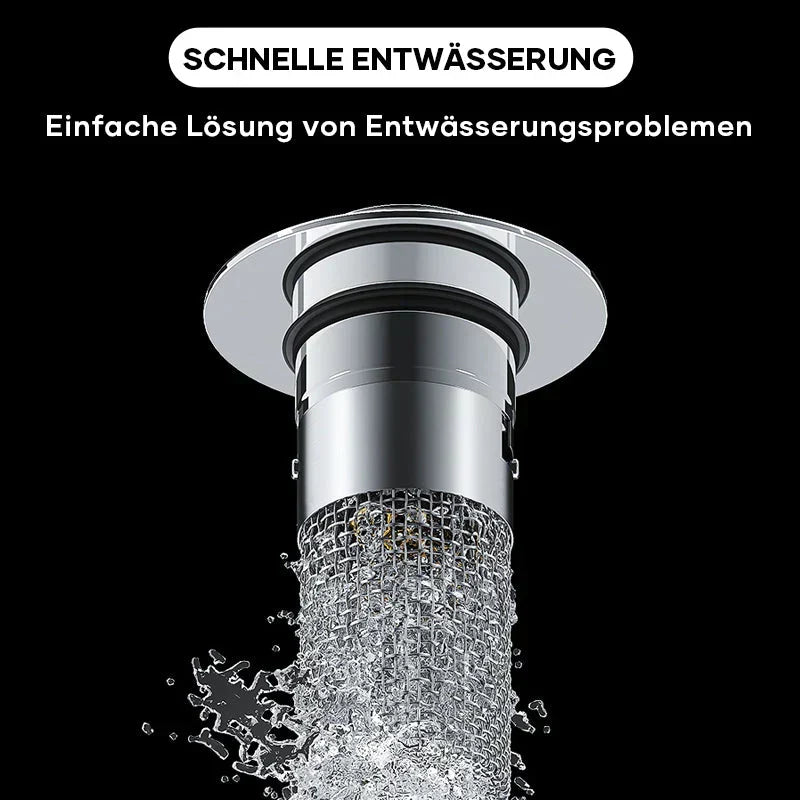 Bodenablauf aus Edelstahl – mit Geruchsverschluss und Haarsieb – Bild 7