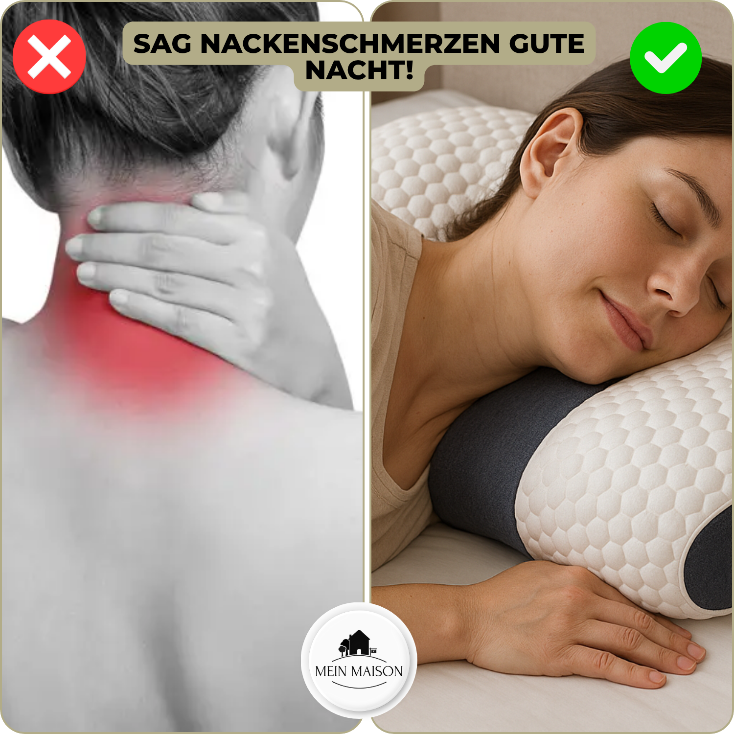 Nackenkissen aus Memory-Schaum – geformte Kontur – Bild 8