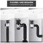 Geruchsstopp für den Waschbeckenablauf – flexibles Anschlussrohr – Bild 2