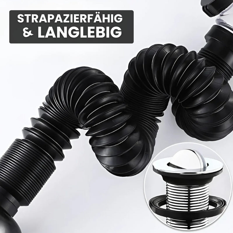Geruchsstopp für den Waschbeckenablauf – flexibles Anschlussrohr – Bild 4