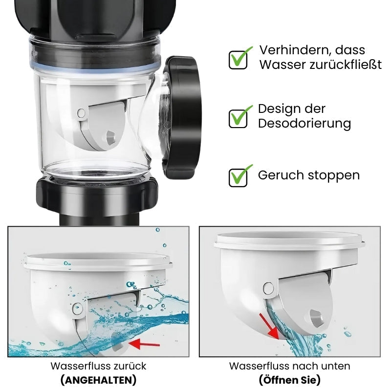 Geruchsstopp für den Waschbeckenablauf – flexibles Anschlussrohr – Bild 5