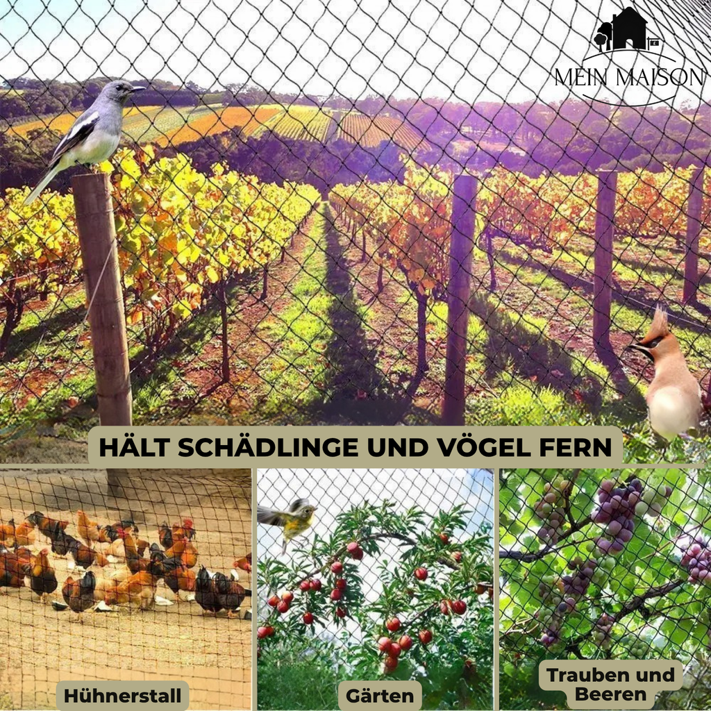 Gartennetz gegen Vögel – UV-beständig, in mehreren Maßen – Bild 6