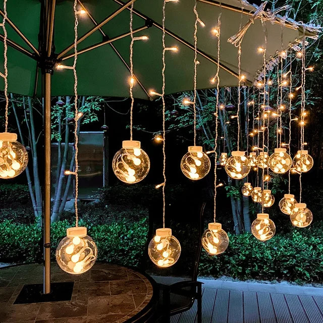 LED-Lichterkette mit Glaskolben – wetterfest – Bild 3