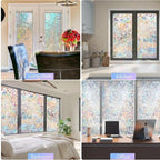 Fensterfolie mit Prismaeffekt – blickdicht, ohne Kleber – Bild 5