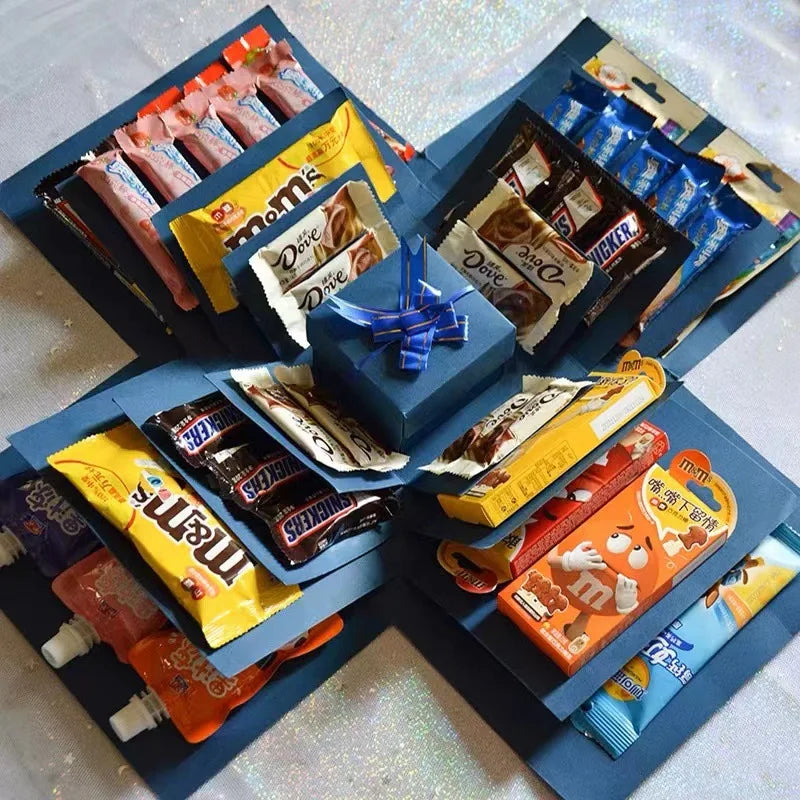 Geschenkbox mit aufklappenden Seiten – für eigene Fotos – Bild 5