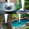 Solar-Springbrunnen mit fünf Aufsätzen – schwimmend – Bild 1