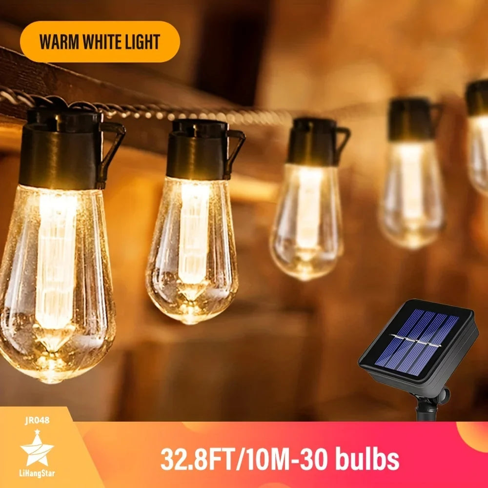 Solar-Lichterkette für draußen – wetterfest, mit Sensor – Bild 4