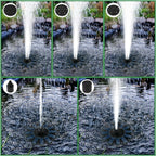 Solar-Springbrunnen mit fünf Aufsätzen – schwimmend – Bild 3