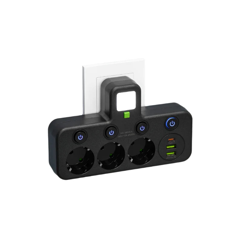Mehrfachsteckdose mit USB – mit Schalter und Überspannungsschutz – Bild 4