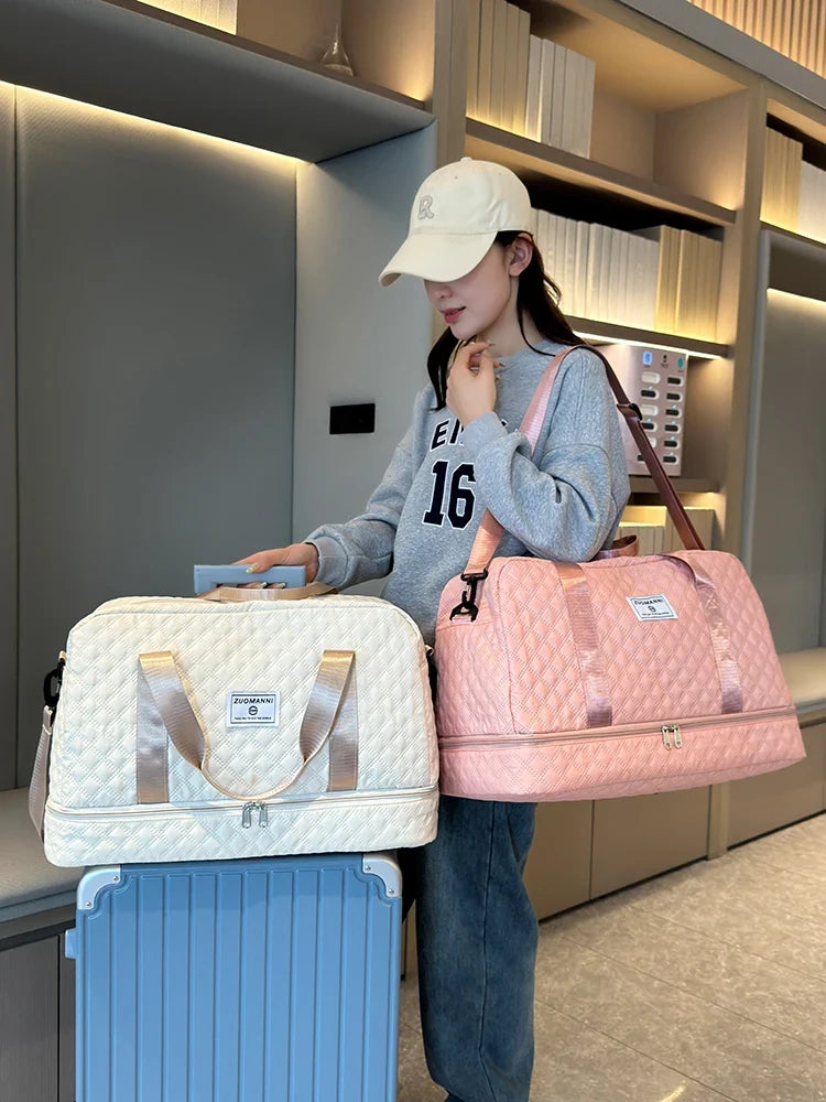 Reisetasche mit Schuhfach – faltbar, für Handgepäck – Bild 2