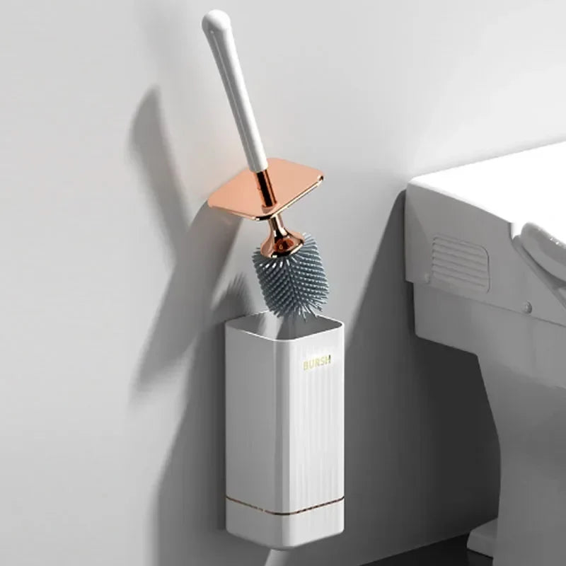 WC-Bürsten-Set mit Wandhalterung – weiche Borsten, ohne Bohren – Bild 5