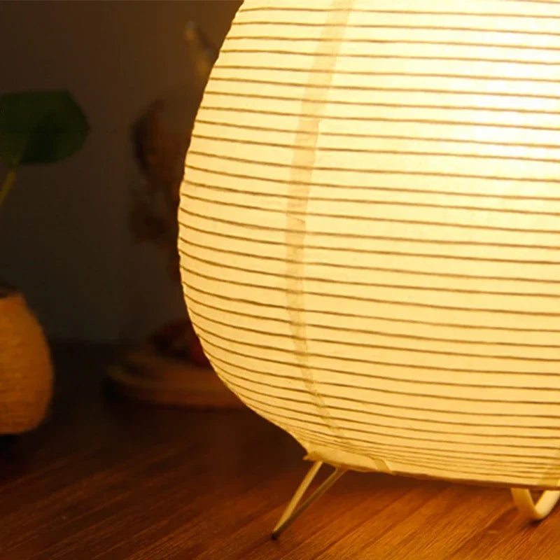 Tischlampe aus Reispapier – japanischer Stil – Bild 4