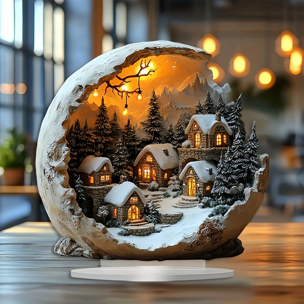 Dekofigur aus Acryl im Boho-Stil – für die Winterzeit – Bild 4
