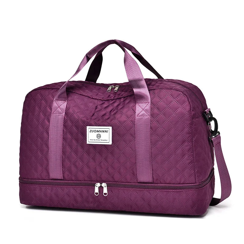Reisetasche mit Schuhfach – faltbar, für Handgepäck – Bild 3