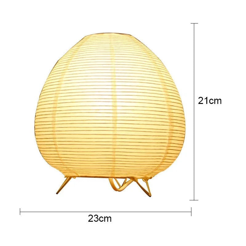Tischlampe aus Reispapier – japanischer Stil – Bild 6