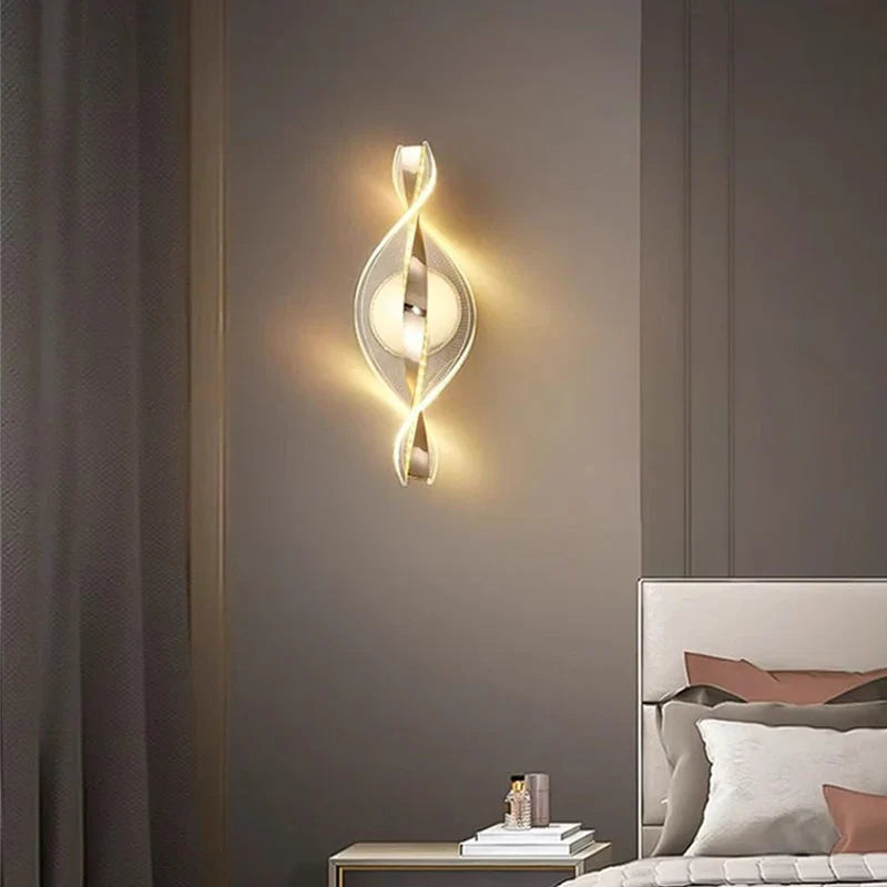 LED-Wandleuchte aus Acryl und Metall – drei Lichtfarben – Bild 1