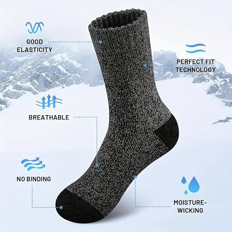 Wintersocken aus Merinomischung – fünf Paar, Größe 38 bis 46 – Bild 2