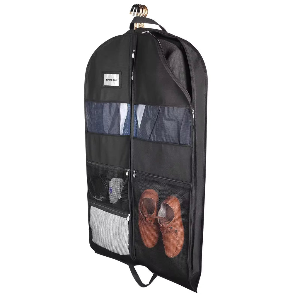 Kleidersack für Reisen – beidseitiger Reißverschluss, mit Taschen – Bild 1