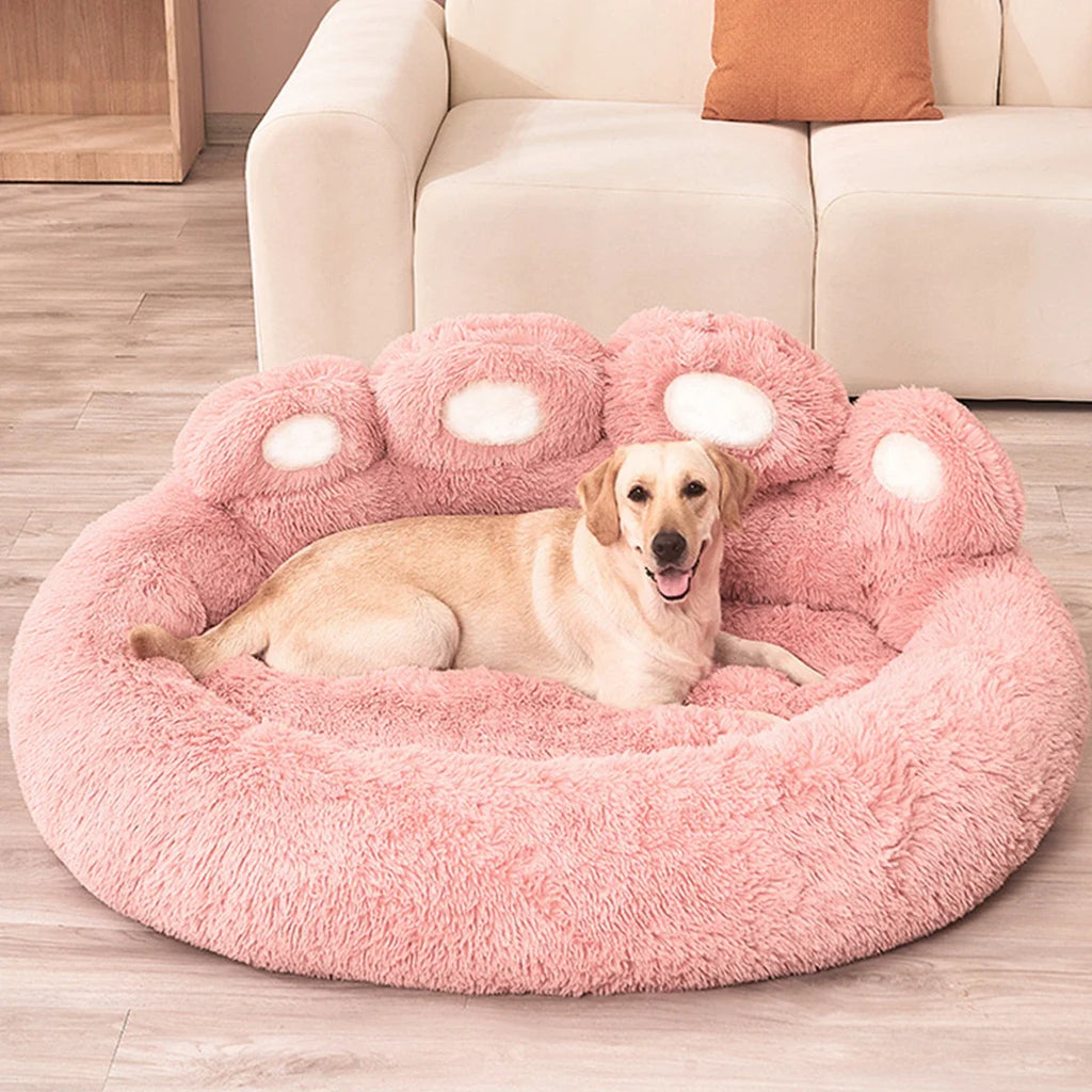 Rundes Kuschelbett für Hund und Katze – hoher Rand, waschbar – Bild 4