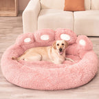 Rundes Kuschelbett für Hund und Katze – hoher Rand, waschbar – Bild 4