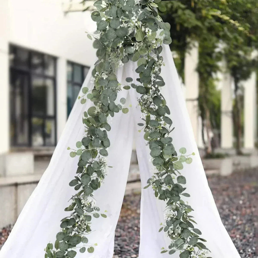 Eukalyptus-Girlanden im Doppelpack – biegsam und pflegefrei – Bild 2