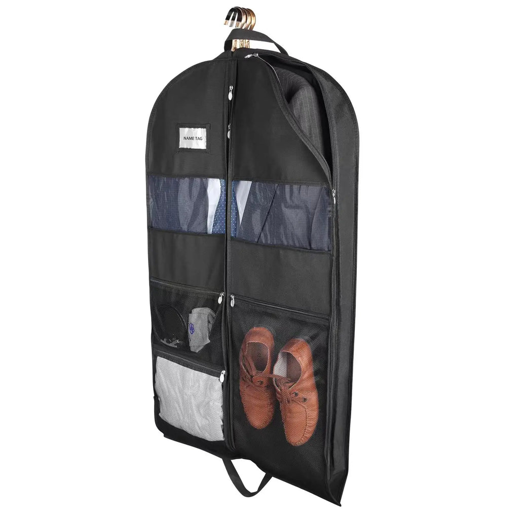 Kleidersack für Reisen – beidseitiger Reißverschluss, mit Taschen – Bild 4