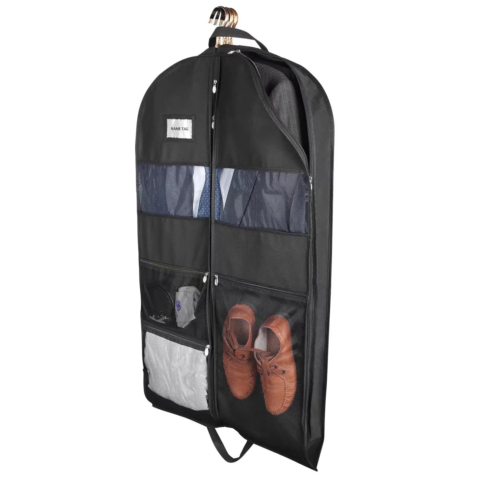 Kleidersack für Reisen – beidseitiger Reißverschluss, mit Taschen – Bild 4