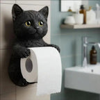 Toilettenpapierhalter als Katzenfigur – freistehend, für drei Rollen – Bild 9