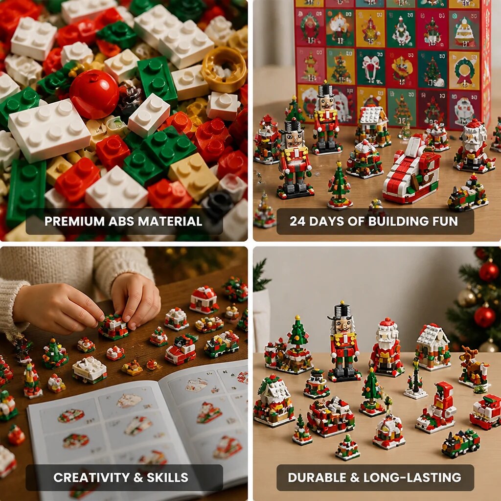 Adventskalender – ABS-Bausteine mit 24 Sets