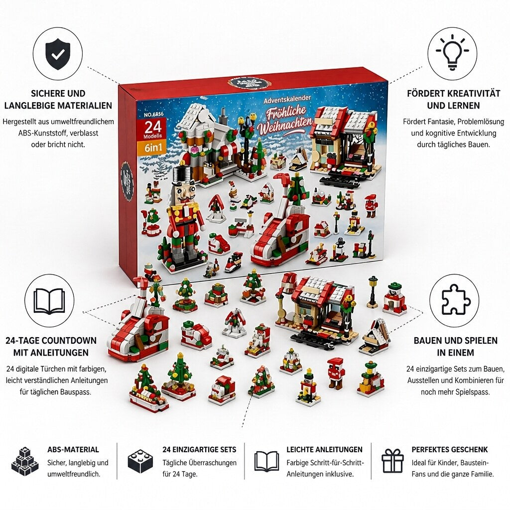 Adventskalender – ABS-Bausteine mit 24 Sets