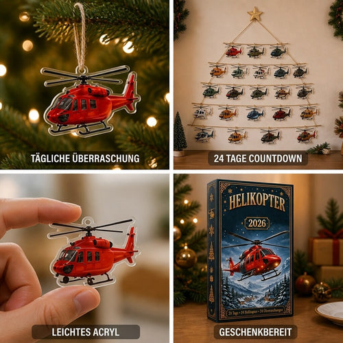 Adventskalender – Acryl-Flugzeuge zum Aufhängen