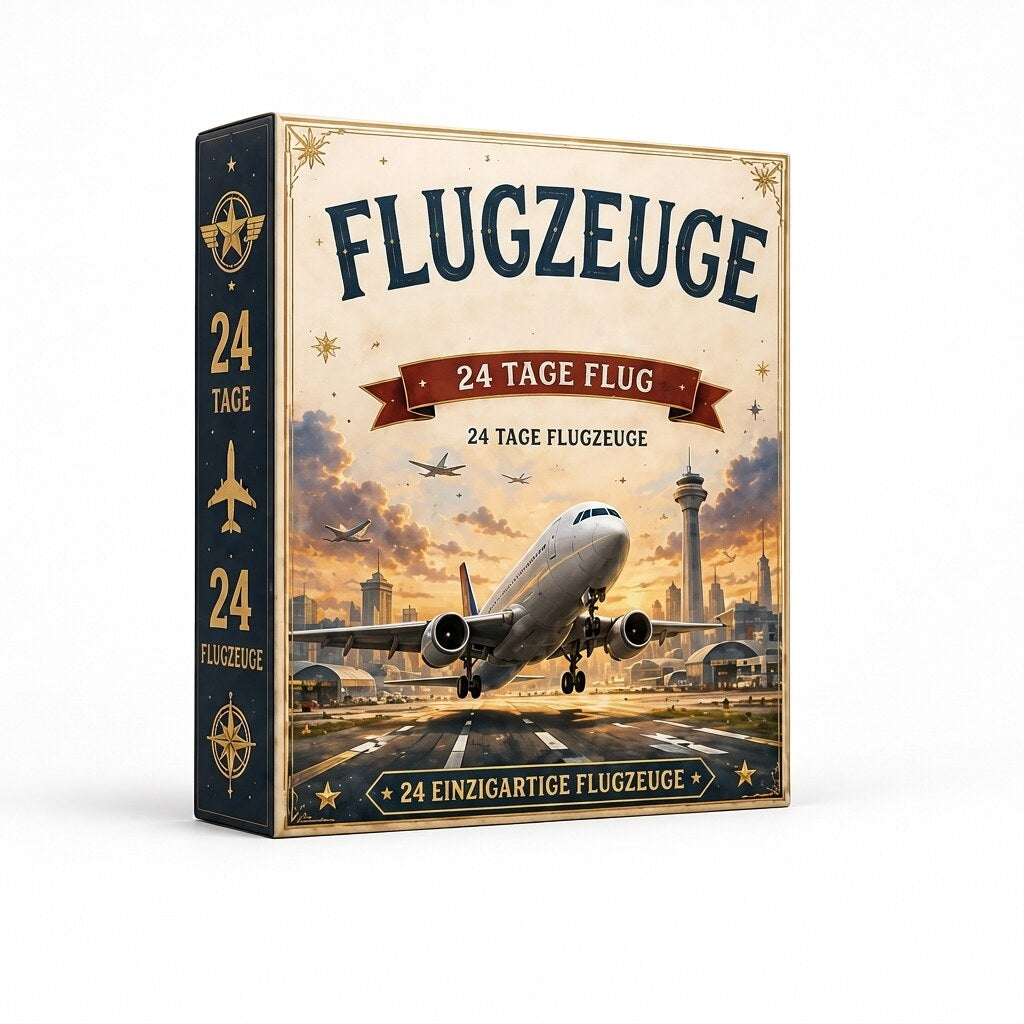 Adventskalender – Acryl-Flugzeuge zum Aufhängen