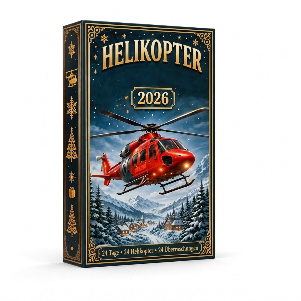 Adventskalender – Acryl-Flugzeuge zum Aufhängen