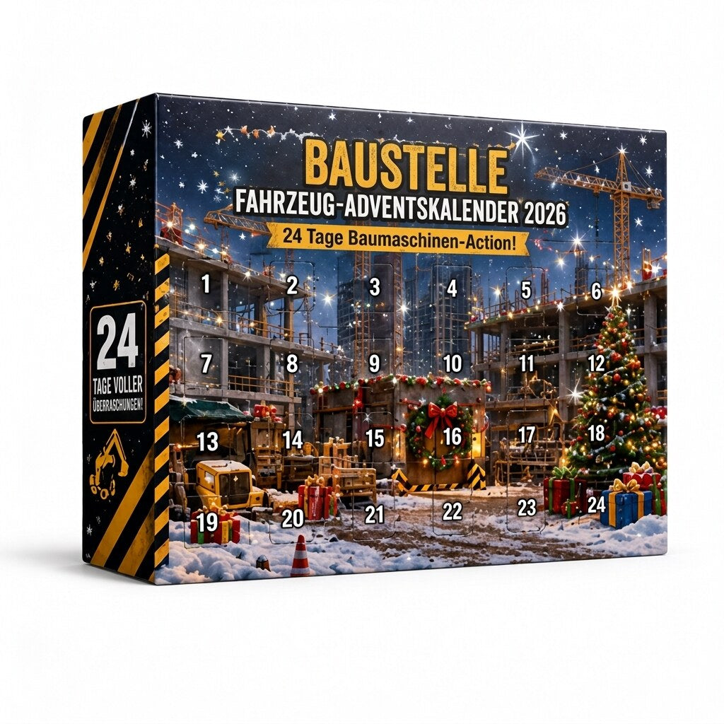 Adventskalender – Baumaschinen, Acryl-Anhänger