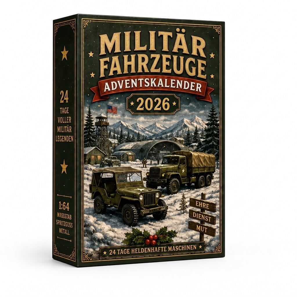 Adventskalender – Vintage Oldtimer aus Guss-Metall